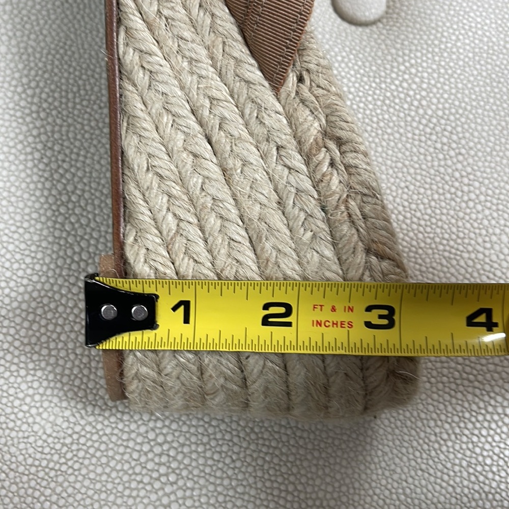 Stubbs & Wootton Tan Espadrille Rope Wedge Sandals - Picture 8 of 10